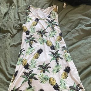 Pineapple Tank Top Dress